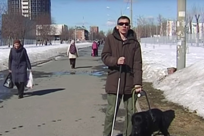 Пьяный россиянин избил слепого военного и защищавшую его собаку-поводыря
