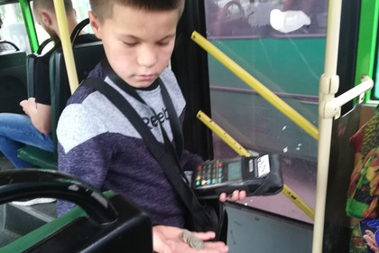 В России нашли семилетнего кондуктора автобуса